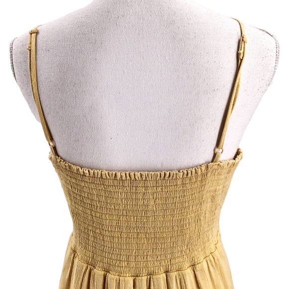 🚨American Eagle Outfitters Womens Size XL Faux Wrap Cami Dress Summer Yellow - Picture 3 of 10